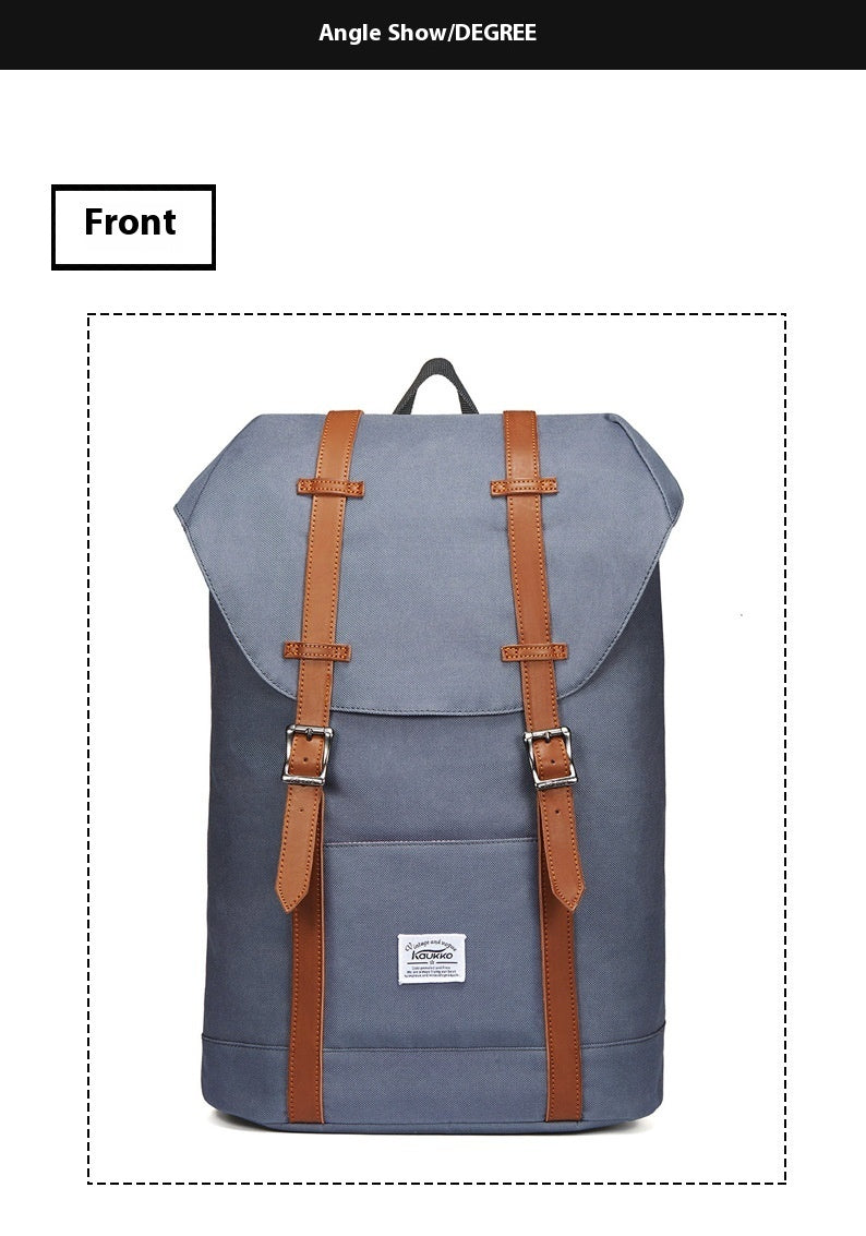 Outdoor Backpack Oxford Linen Men's And Women's College Students Bag Travel Mountaineering Bag Backpack