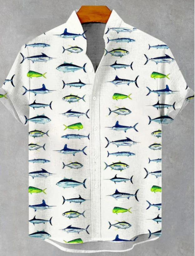 Men's Creative Digital Printing Casual Beach Shirt