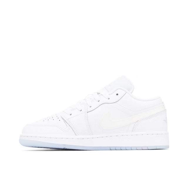 Air Jordan 1 - Low - White - Glitter Swoosh