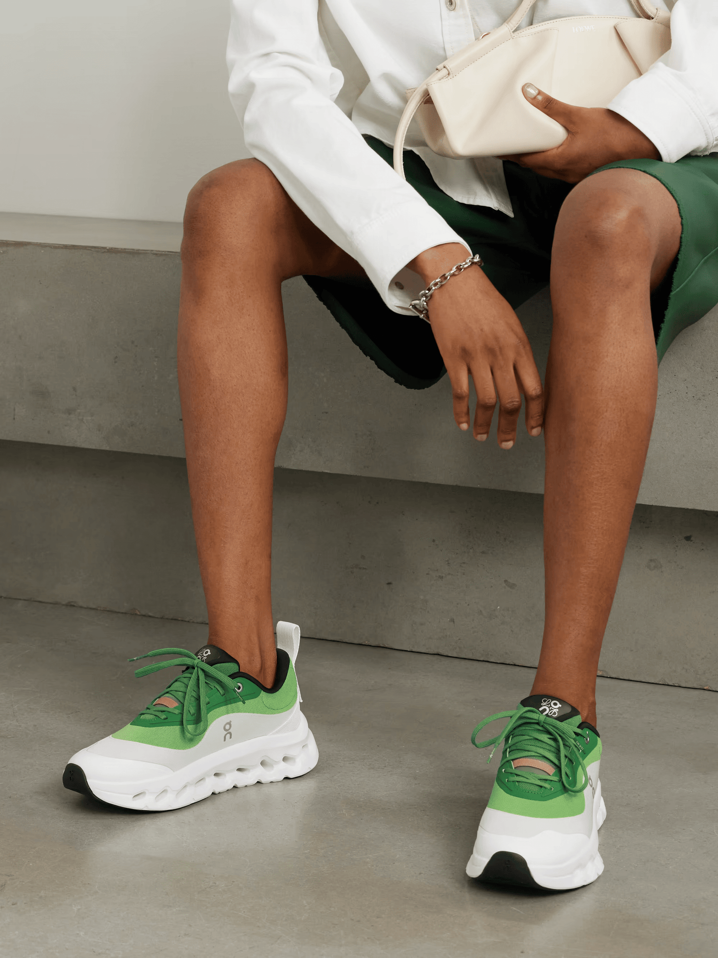 LOEWE X ON CLOUDTILT 2.0 SNEAKERS - Forest Green