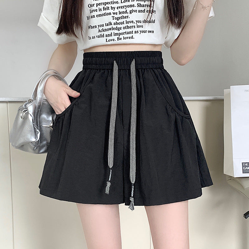 Design Elastic Waist Casual Shorts