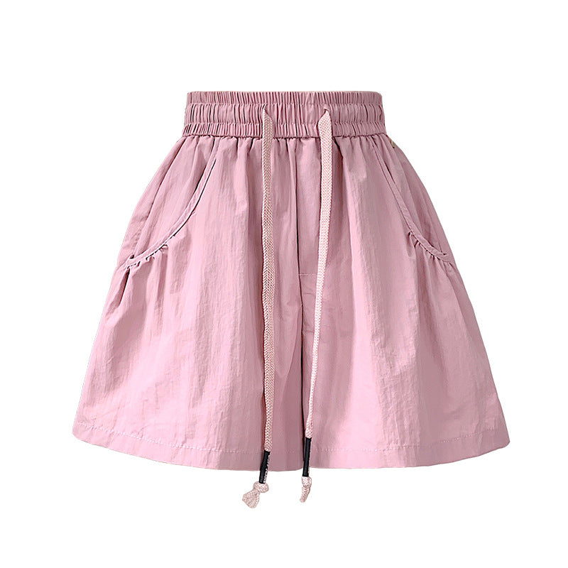 Design Elastic Waist Casual Shorts