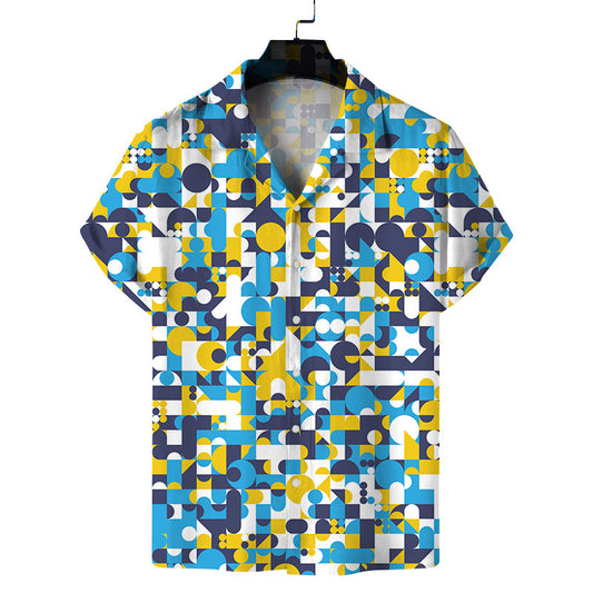 Men's Creative Digital Printing Casual Beach Shirt