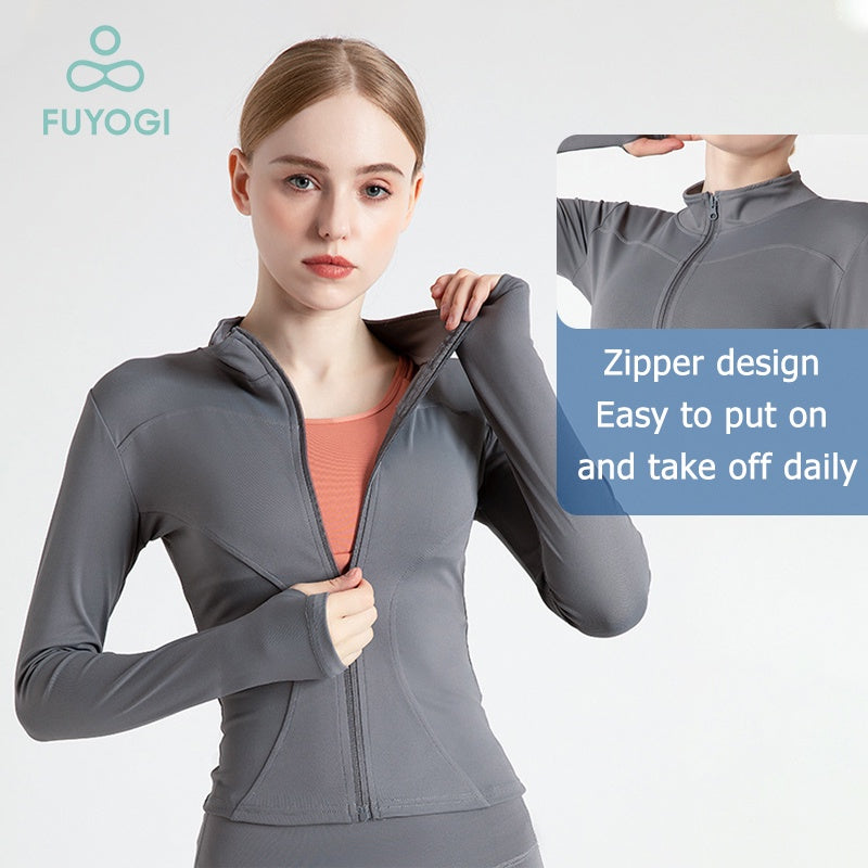 FUYOGI Sports Jacket - Women Yoga Fitness Tops